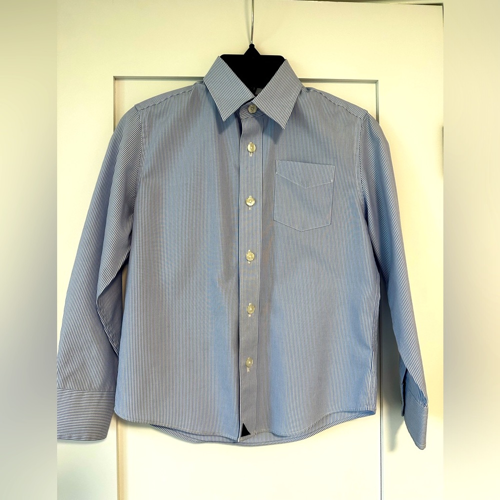 NEW!  Blue Striped Boy’s Shirt